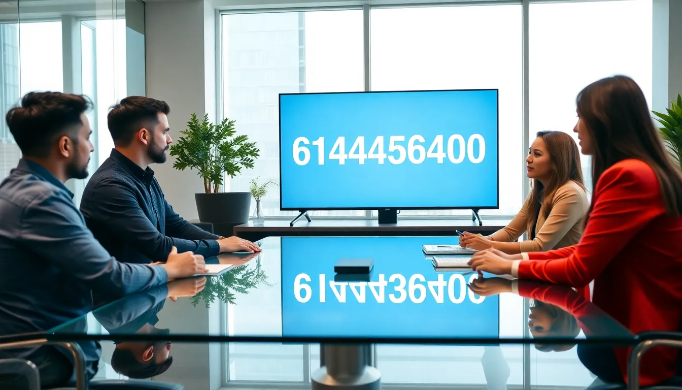 diverse professionals discussing data in a modern office.